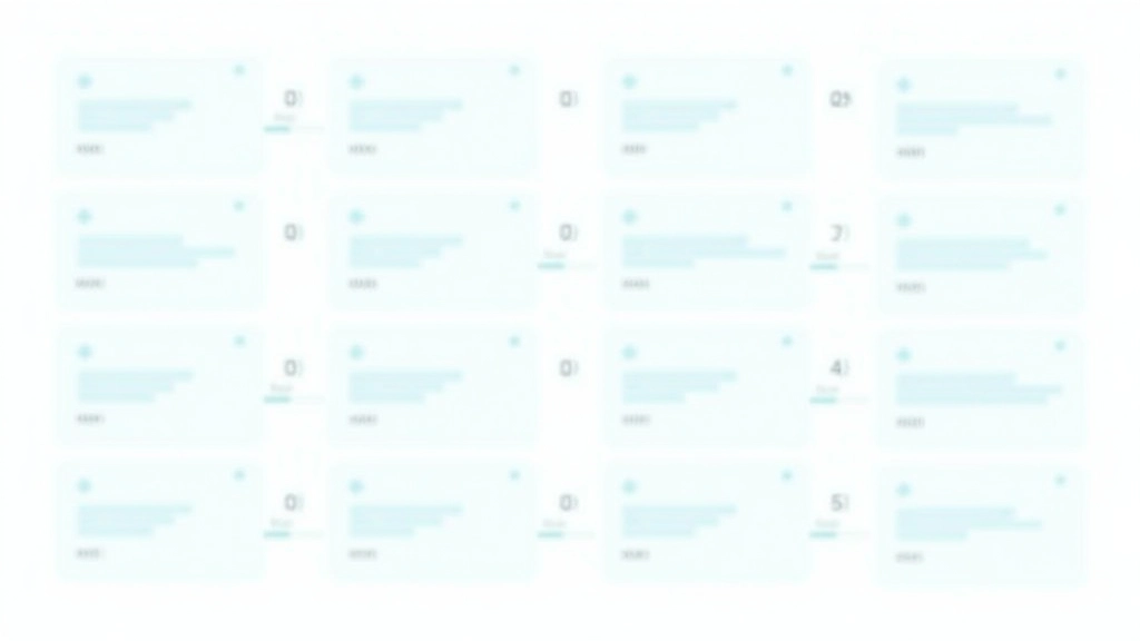Diagramma che mostra l'ordine di tabulazione attraverso i pulsanti su una pagina, numerati da 1 a 5 con frecce che indicano la sequenza